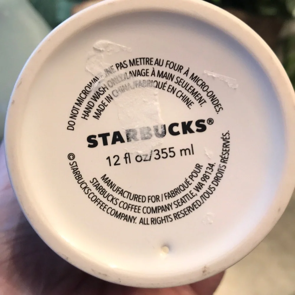 Starbucks 2017 Christmas Hand Holding Travel Mug